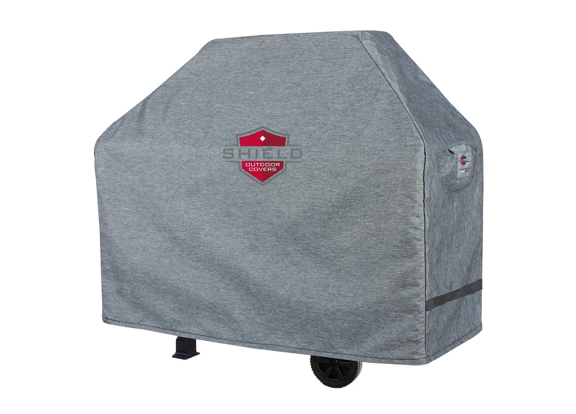 Grill Cart Cover Platinum gray Shield Outdoor Covers for BBQs with wheels on Tampa Home & Garden Store