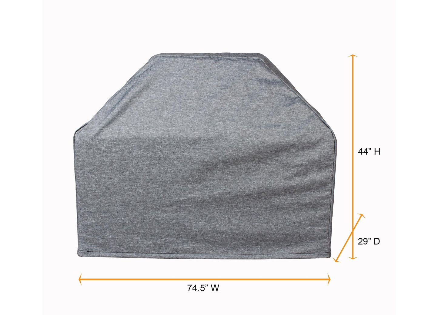 Grill Cart Cover Platinum gray fabric by Shield Outdoor Covers, 74.5W x 44H x 29D on Tampa Home & Garden Store