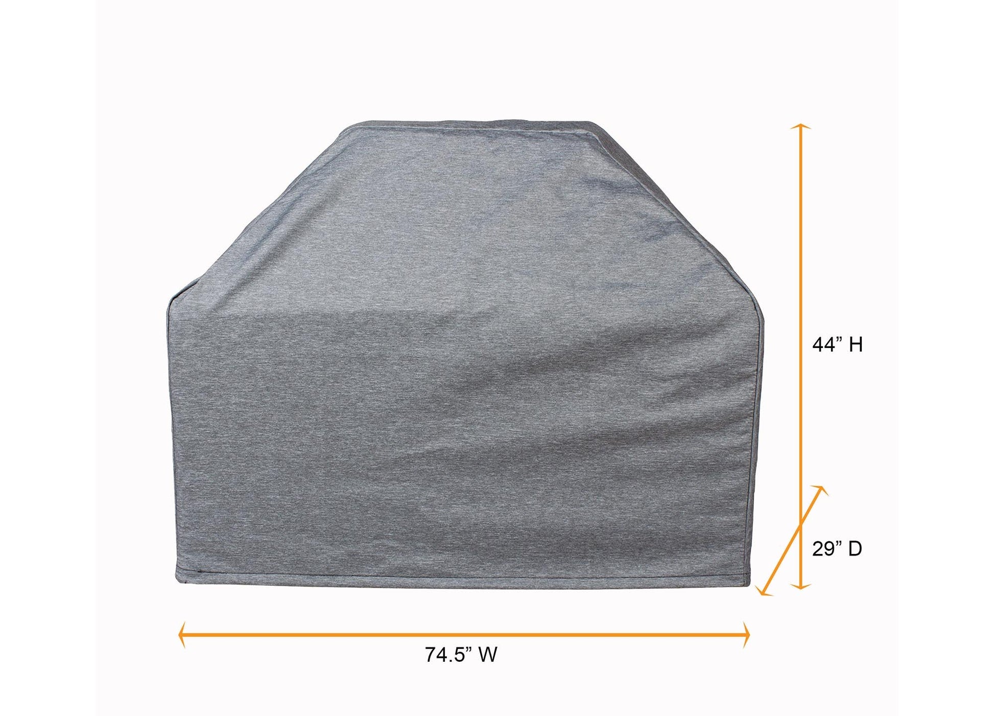 Grill Cart Cover Platinum gray fabric by Shield Outdoor Covers, 74.5W x 44H x 29D on Tampa Home & Garden Store