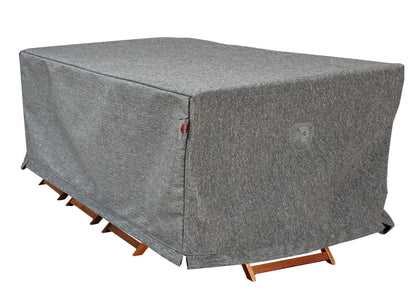 Rectangular dining set cover Platinum Series Shield Outdoor Covers, gray heavy-duty fabric on Tampa Home & Garden Store