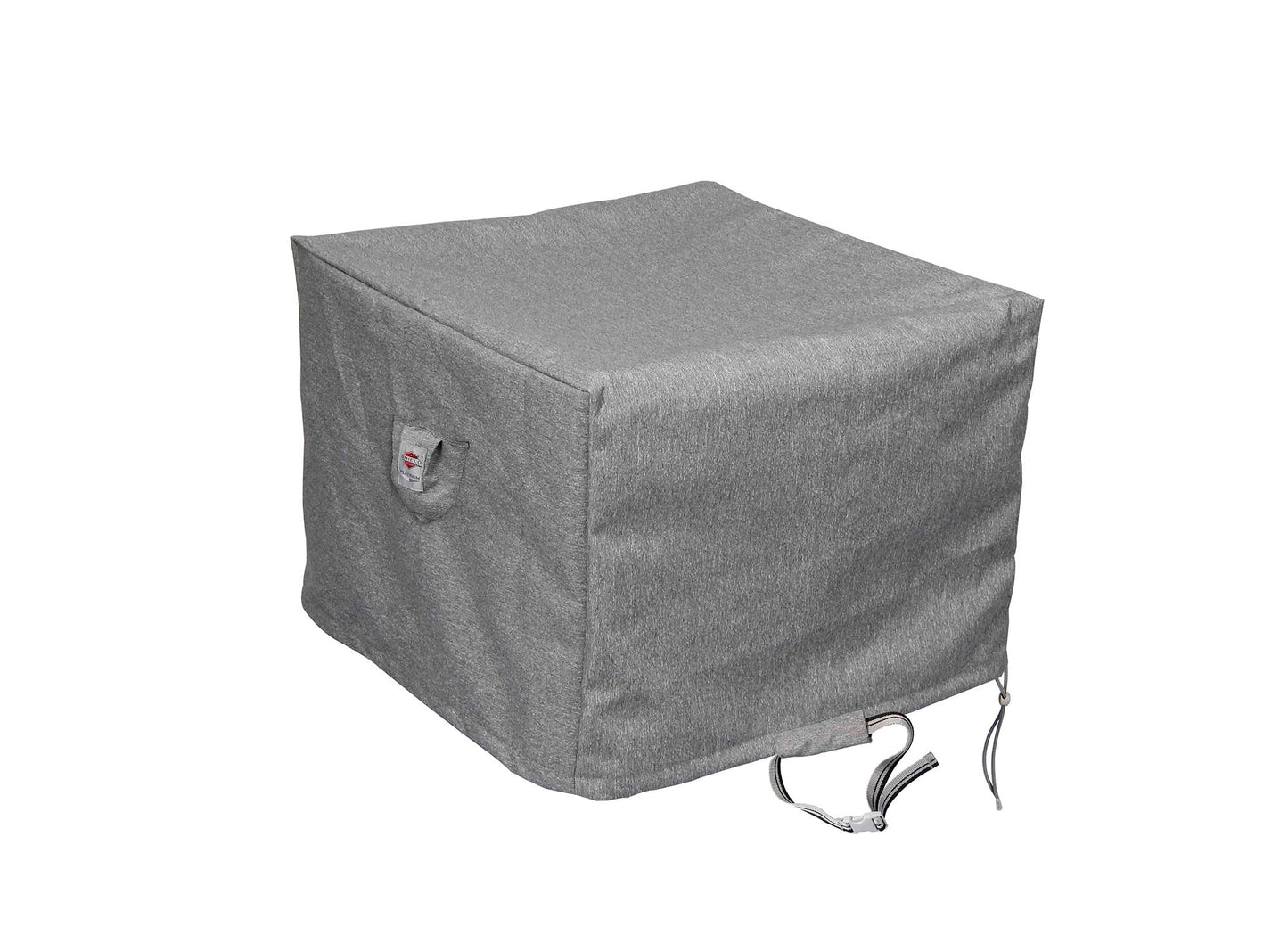 Chat Table Cover Shield Outdoor Covers gray heavy-duty fabric with logo tag 44W x 44D x 25H on Tampa Home & Garden Store
