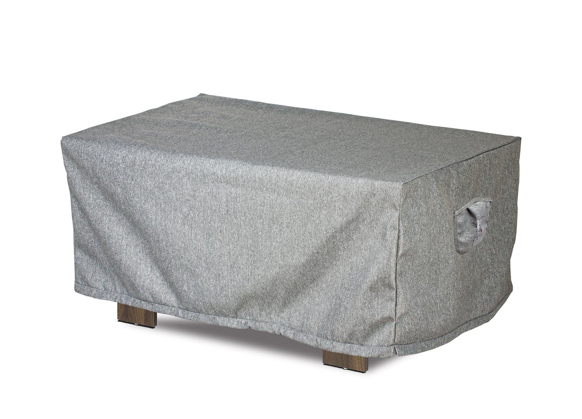 Coffee Table Cover Platinum Series gray fabric 45x25x18H Shield Outdoor Covers on Tampa Home & Garden Store