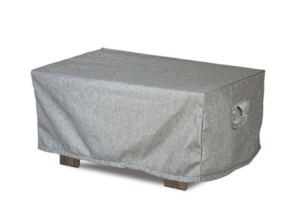 Coffee Table Cover Platinum Series gray fabric 45x25x18H Shield Outdoor Covers on Tampa Home & Garden Store