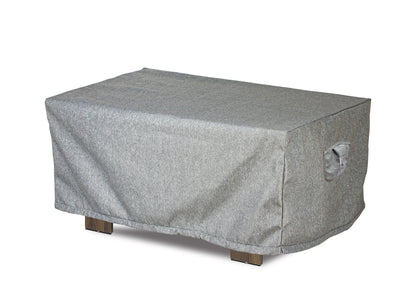 Premium Rectangular Coffee Table Cover gray outdoor fabric 49x26x18H on Tampa Home & Garden Store