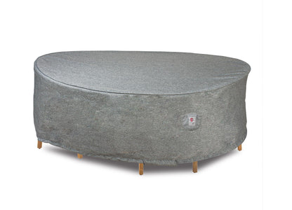 Premium heavy-duty round dining set cover gray Shield Outdoor Covers Platinum Series 80in dia on Tampa Home & Garden Store