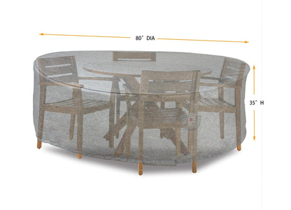Round dining set cover Platinum Series by Shield Outdoor Covers, 80in dia x 35in h on Tampa Home & Garden Store