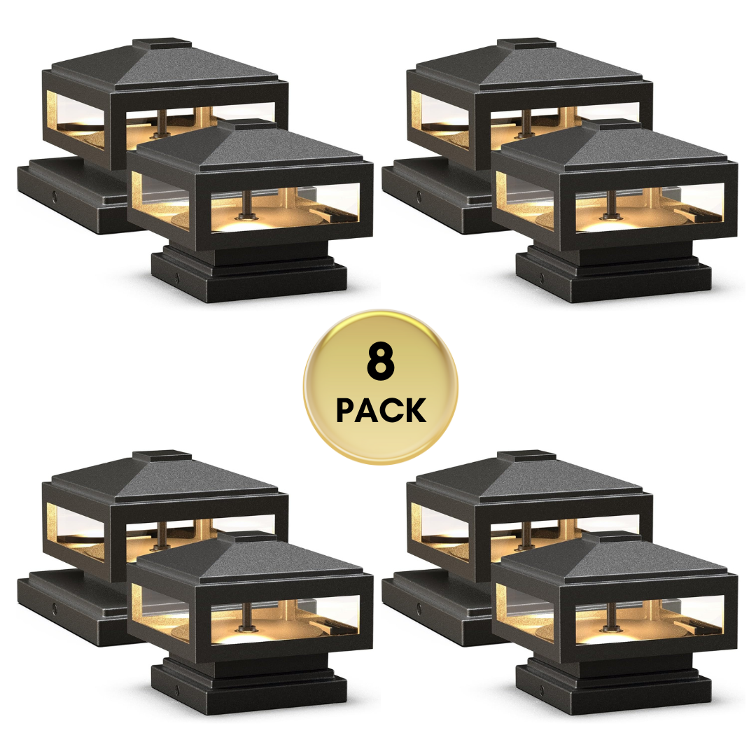 CPLA03 Modern 3000K 3W 12V AC Low Voltage Aluminum LED Post Cap Light for 4x4 or 6x6 - Tampa Home & Garden Store