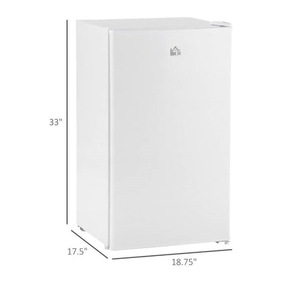 Refrigerador compacto Mini nevera/congelador de 3.2 pies cúbicos, blanco