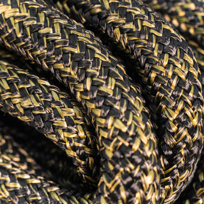 TAC 4x4 Vehicle Kinetic Recovery Rope braided tow rope in black and olive-yellow on Tampa Home & Garden Store