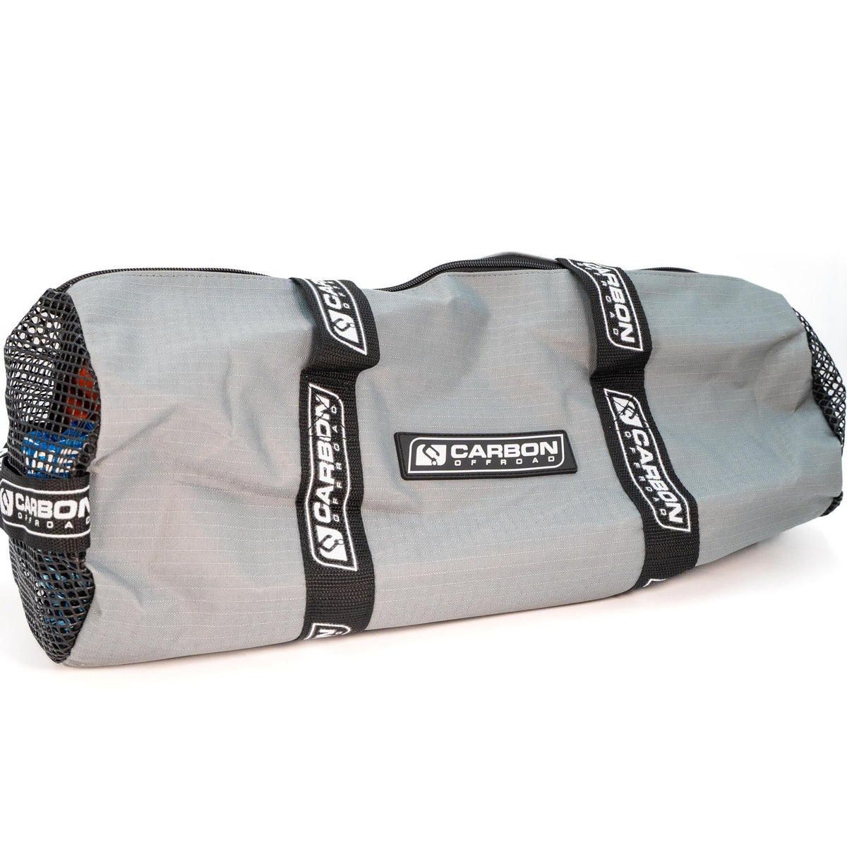4x4 Kinetic Recovery Rope bag in gray with black Carbon Offroad USA straps on Tampa Home & Garden Store