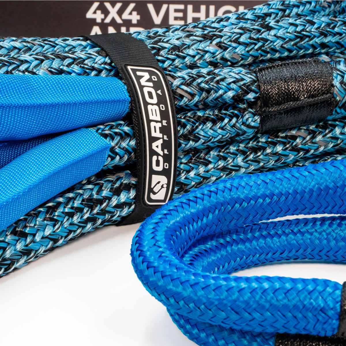 4x4 Vehicle Recovery Rope and Soft Shackle Combo with braided rope Carbon Offroad USA branding on Tampa Home & Garden Store