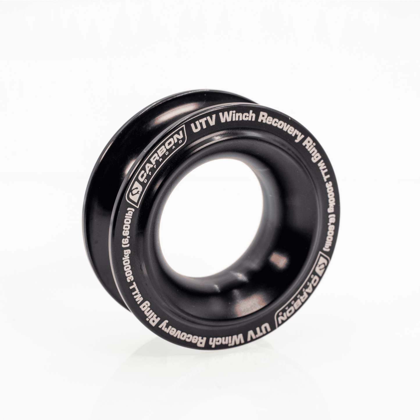 UTV Winch Recovery Ring in black metal by Carbon Offroad USA for motor vehicle towing on Tampa Home & Garden Store