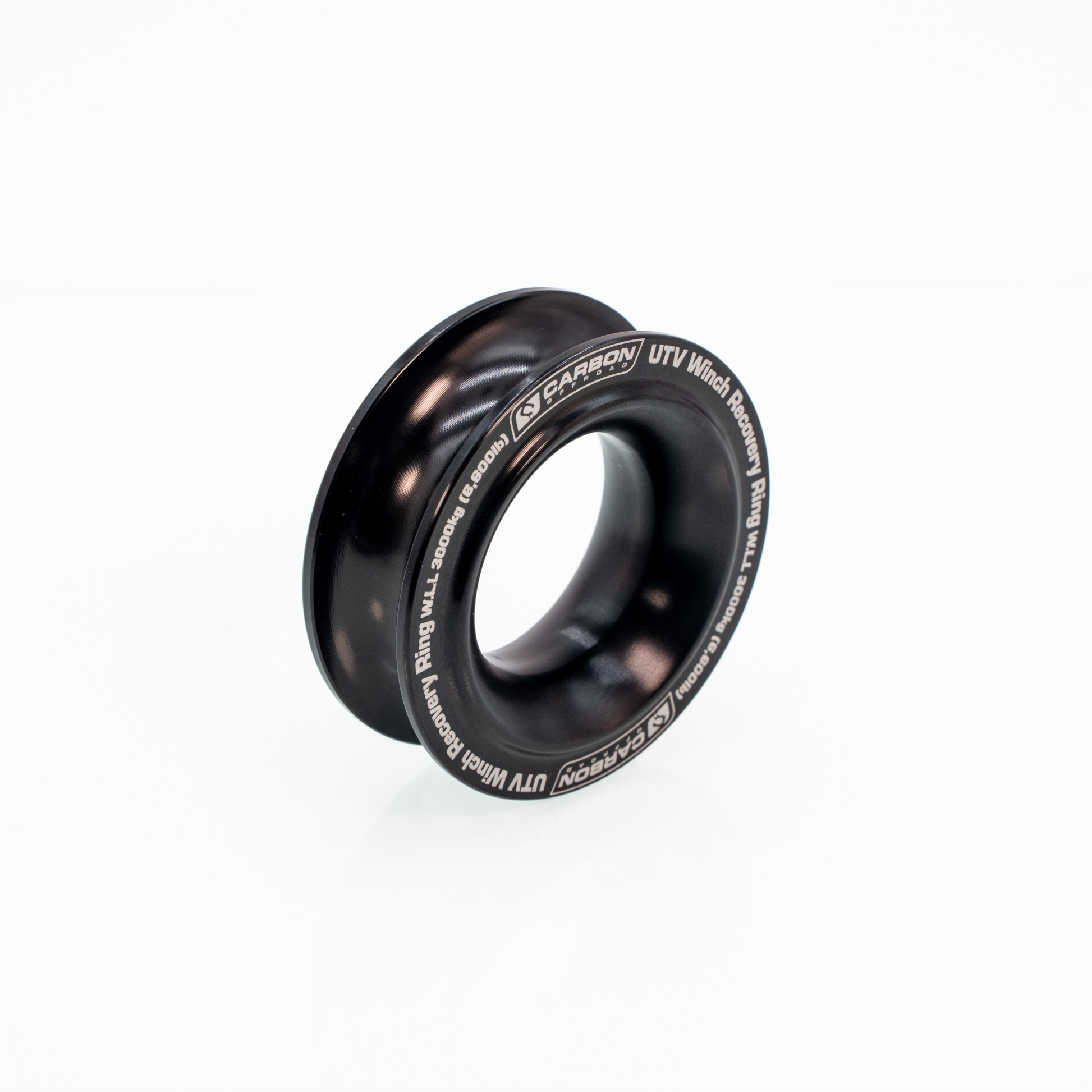 UTV winch recovery ring Carbon Offroad USA black metal finish on Tampa Home & Garden Store