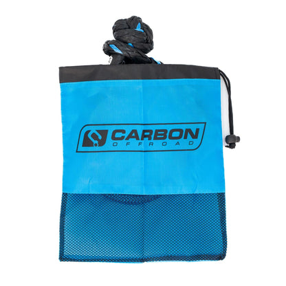 4x4 Soft Shackle black rope with blue accents on blue Carbon Offroad USA bag on Tampa Home & Garden Store