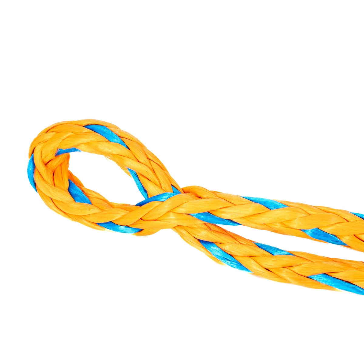 High-Vis 4x4 Soft Shackle braided orange and blue rope segment for off-road recovery on Tampa Home & Garden Store