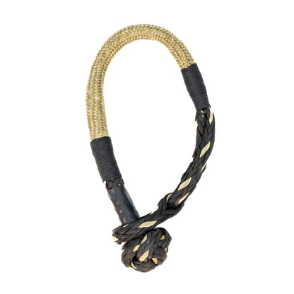 TAC 4x4 Soft Shackle rope loop, braided natural tan with black wrap on Tampa Home & Garden Store