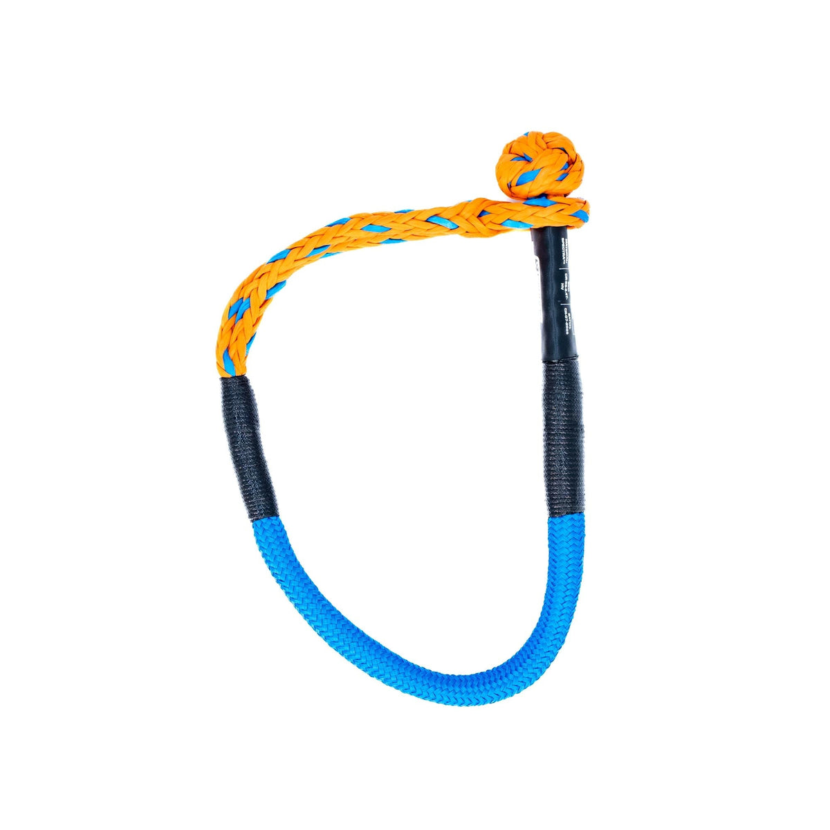 High-Vis UTV Soft Shackle orange-blue braided nylon by Carbon Offroad USA tow strap on Tampa Home & Garden Store