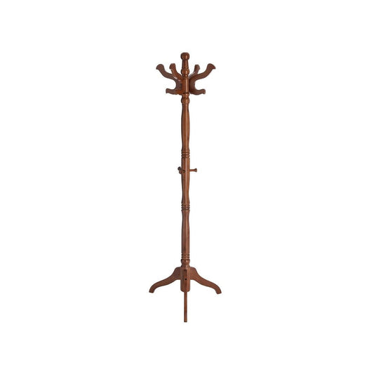 Classic Traditional Solid Wood Coat Rack in Walnut Finish - Tampa Home & Garden Store