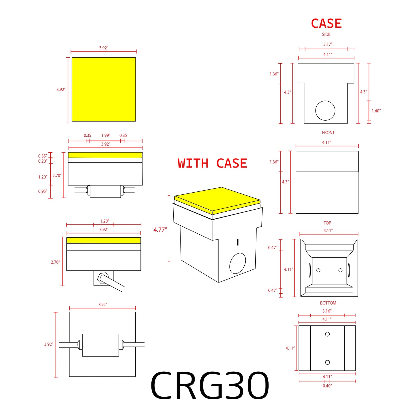 In Ground Paver Light Square CRG30 | Low Voltage RGBW LED