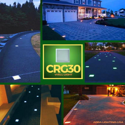 Luminaire encastré carré CRG30 | LED RGBW basse tension