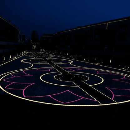 Luminaire encastré carré CRG30 | LED RGBW basse tension