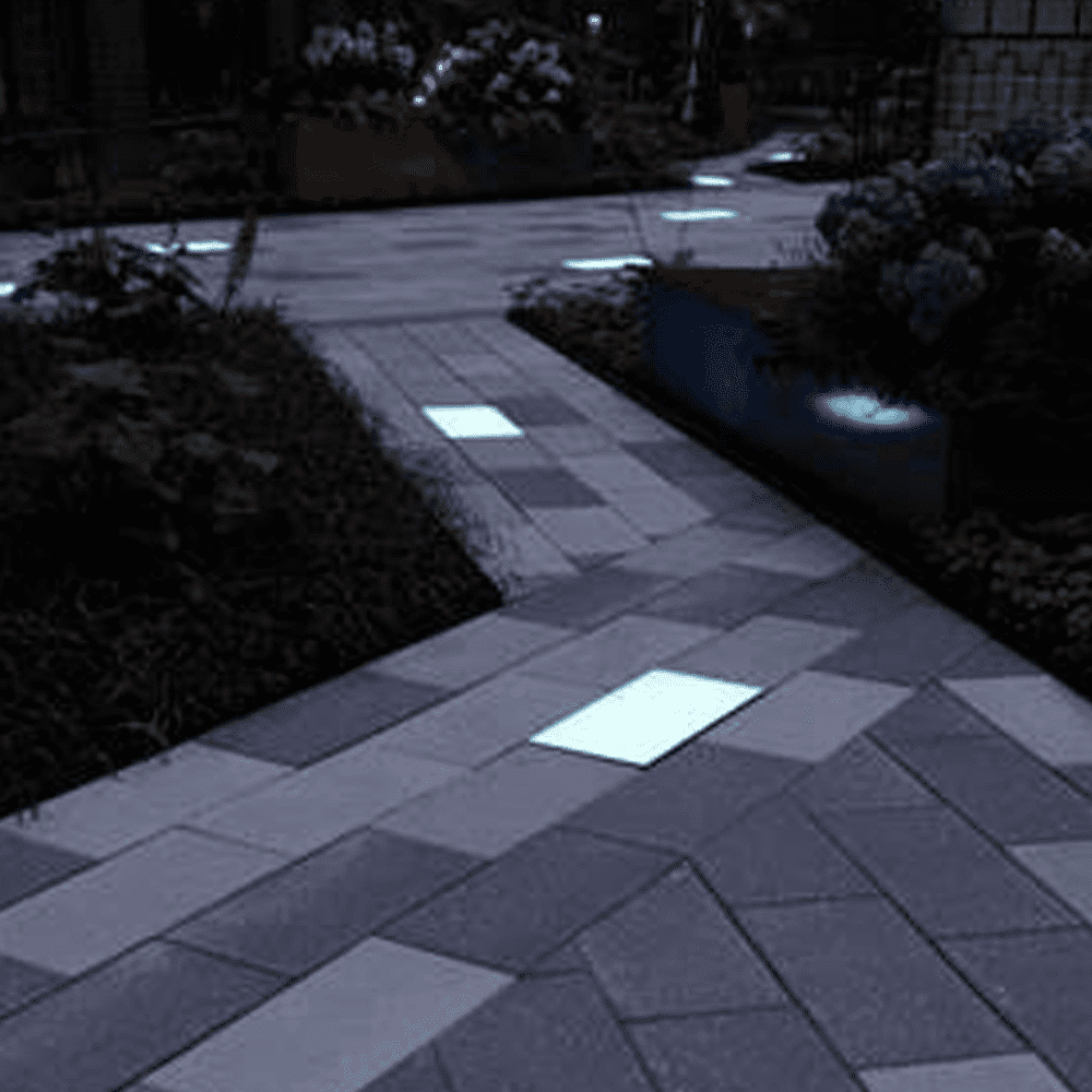 CRG31 basse tension dans le sol RVB ou WW LED pavé lumineux rectangulaire IP67 étanche