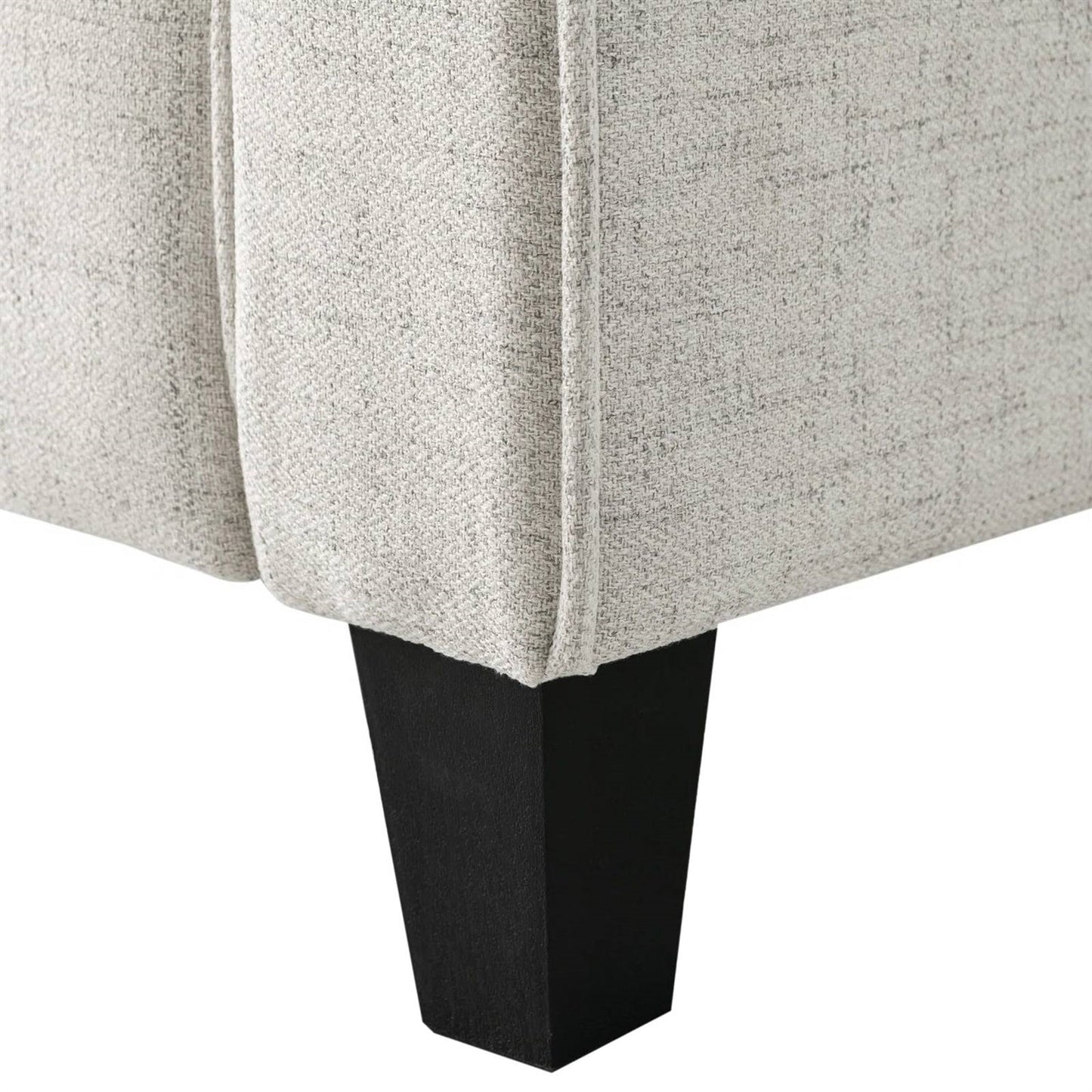 Sofá Loveseat Tapizado Moderno en Microfibra Crema con Cojines Acolchados con Botones