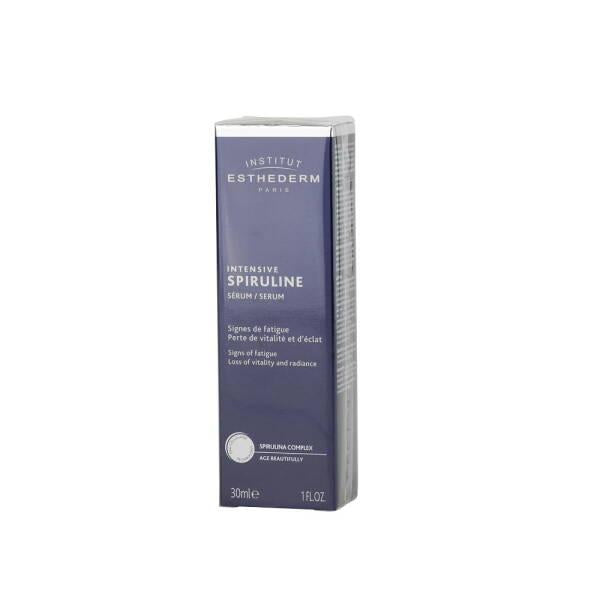 Institut Esthederm Intensive Spiruline Serum, purple packaging, 30 ml face serum on Tampa Home & Garden Store