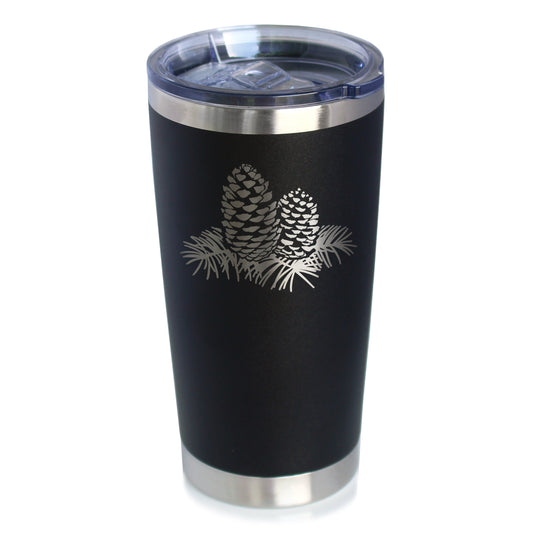 Pinecones - Cute Rustic and Cabin Themed Decorations - 20 oz Coffee Tumbler