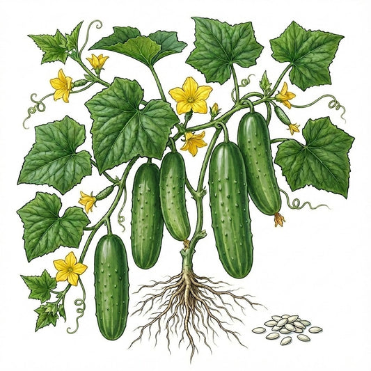 CUCUMBER Seeds, Straight Eight - Tampa Home & Garden Store