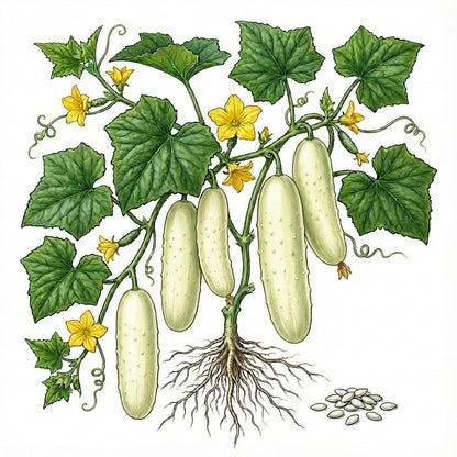 CUCUMBER Seeds, White Wonder - Tampa Home & Garden Store