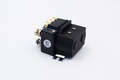12V sealed winch solenoid with 4 brass terminals in black housing by Carbon Offroad USA on Tampa Home & Garden Store