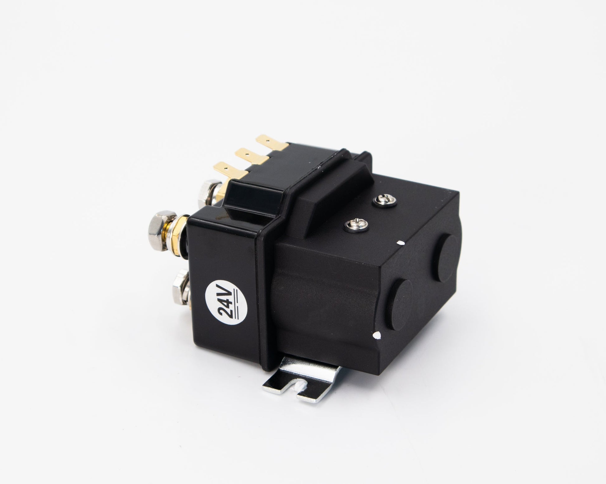 24V sealed winch solenoid, 600A, black housing with gold terminals by Carbon Offroad USA on Tampa Home & Garden Store