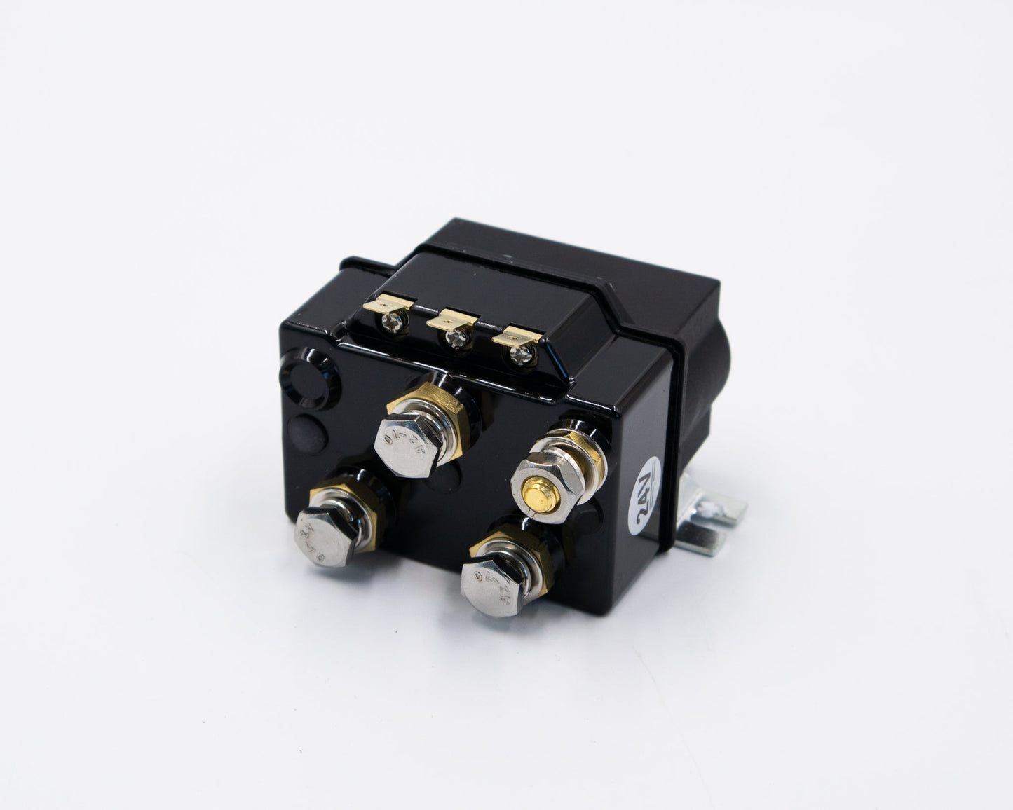 Sealed 24V winch solenoid, 600A, black with brass terminals Carbon Offroad USA on Tampa Home & Garden Store