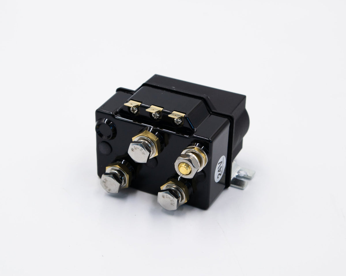 Sealed 24V winch solenoid, 600A, black with brass terminals Carbon Offroad USA on Tampa Home & Garden Store