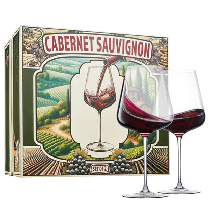 Classica Cabernet Stemmed Set of Two Wine Glasses