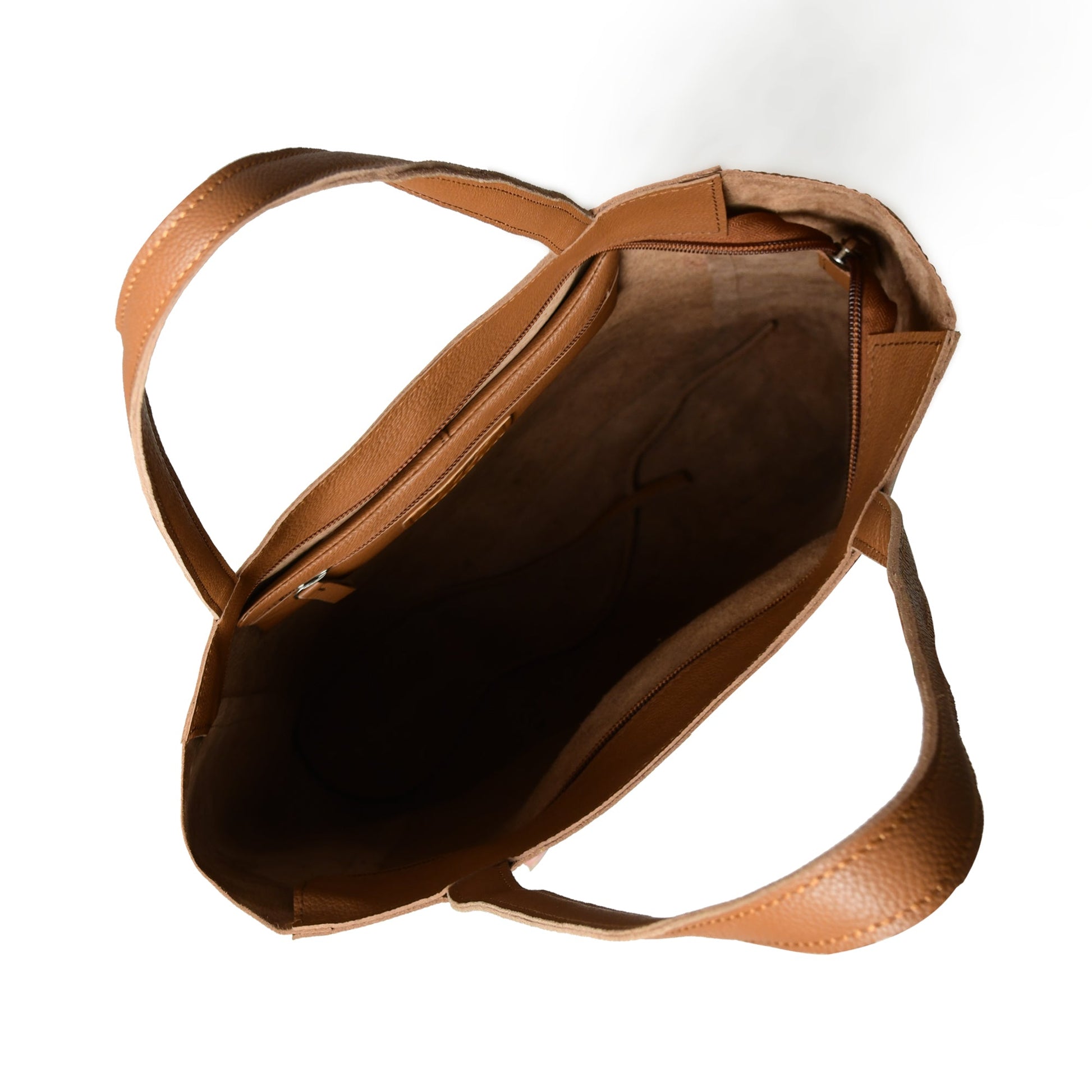 Café Chic Women's Leather Tote Bag - Tampa Home & Garden Store