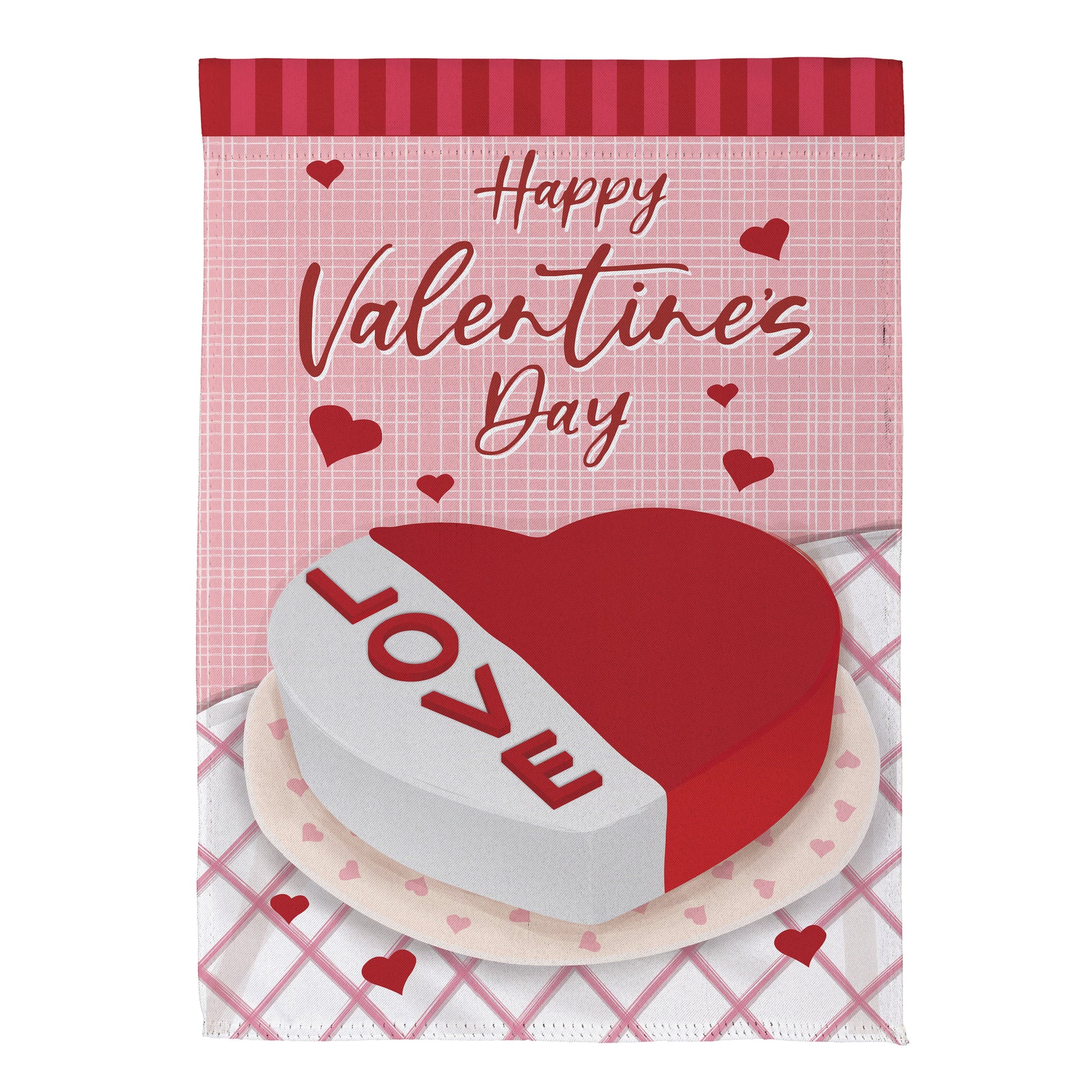 Cake Full Of Love Suede Garden Flag - Tampa Home & Garden Store