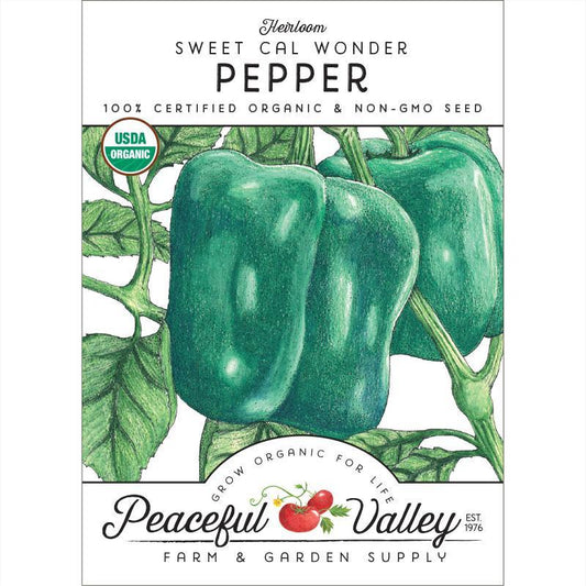 Cal Wonder Sweet Pepper Seeds (Organic) - Tampa Home & Garden Store