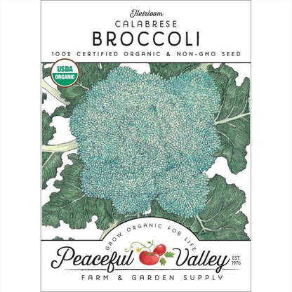 Calabrese Broccoli Seeds (Organic) - Tampa Home & Garden Store