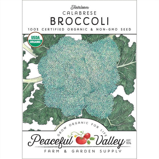Calabrese Broccoli Seeds (Organic) - Tampa Home & Garden Store