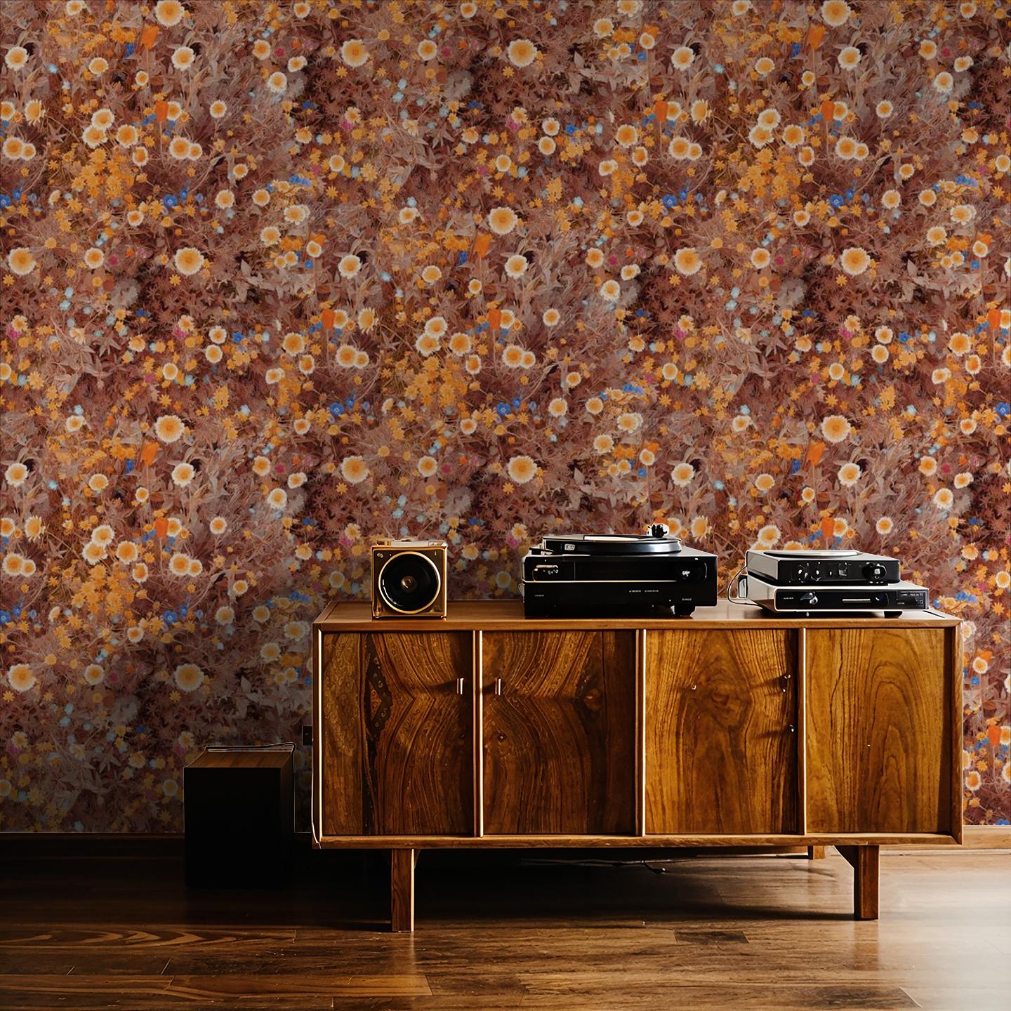 Cali Flowers Wallpaper, golden hour - Tampa Home & Garden Store