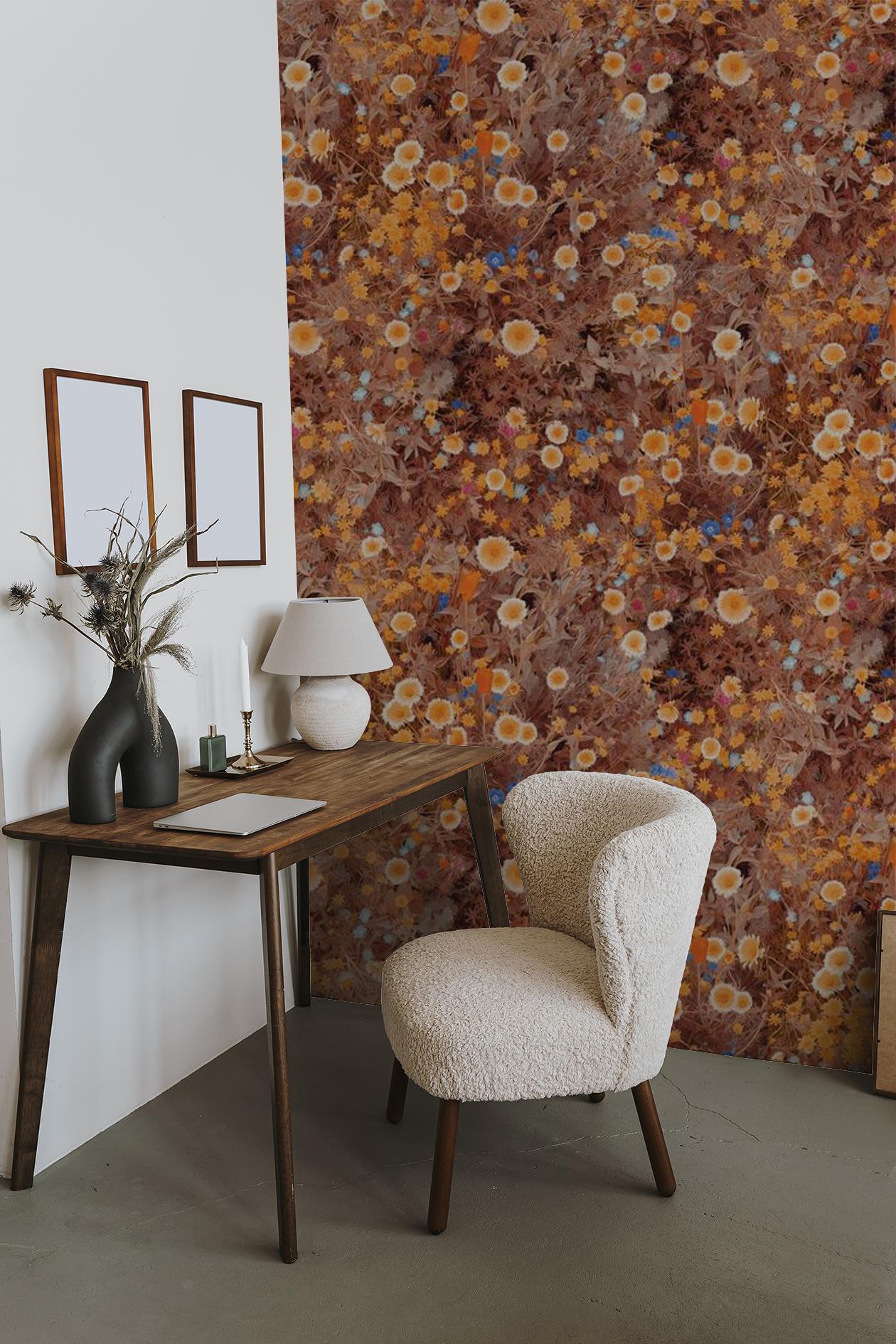 Cali Flowers Wallpaper, golden hour - Tampa Home & Garden Store