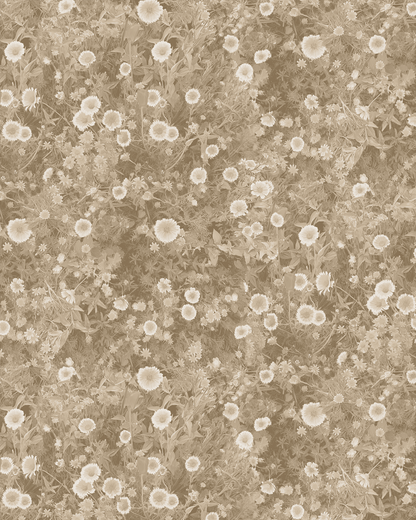 Cali Flowers Wallpaper, neutrals - Tampa Home & Garden Store