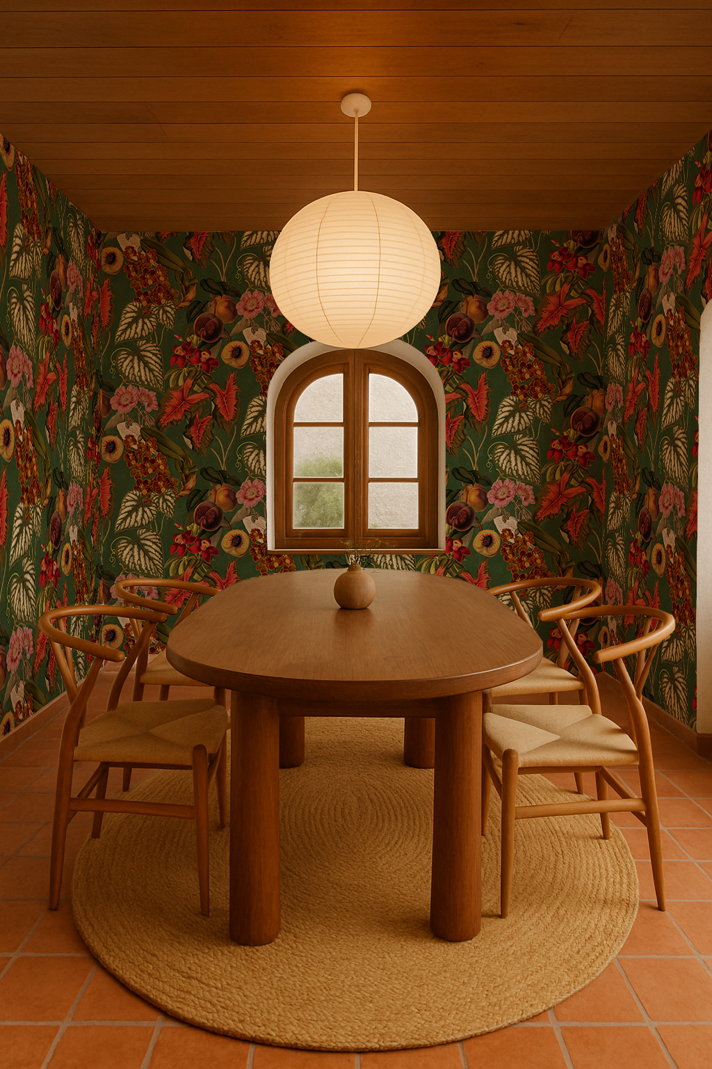 Cali Tropicale Wallpaper, green - Tampa Home & Garden Store