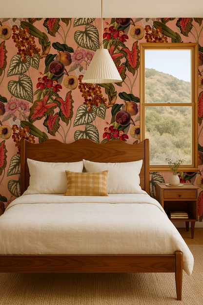 Cali Tropicale Wallpaper, peach - Tampa Home & Garden Store