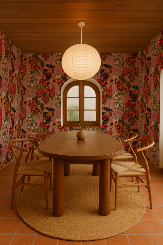 Cali Tropicale Wallpaper, pink - Tampa Home & Garden Store