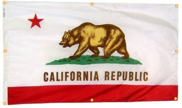 California Flag With Grommets Along with Edges for Wall Hanging - Tampa Home & Garden Store