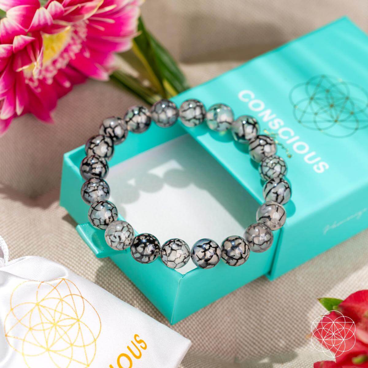 Calm in the Chaos - River Agate Bracelet - Tampa Home & Garden Store
