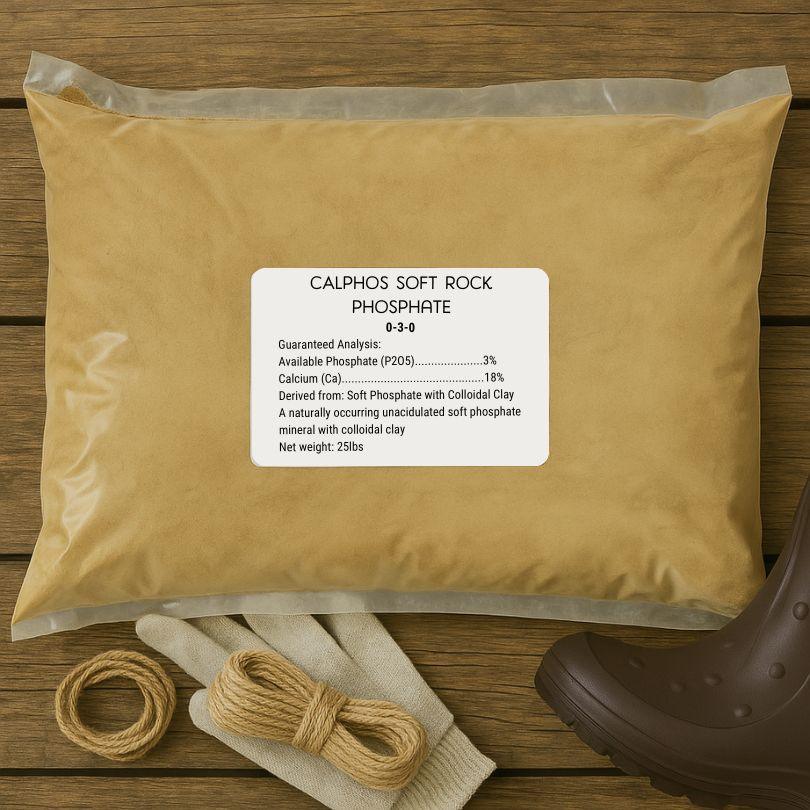 Calphos Soft Rock Phosphate (25 lb bag) - Tampa Home & Garden Store